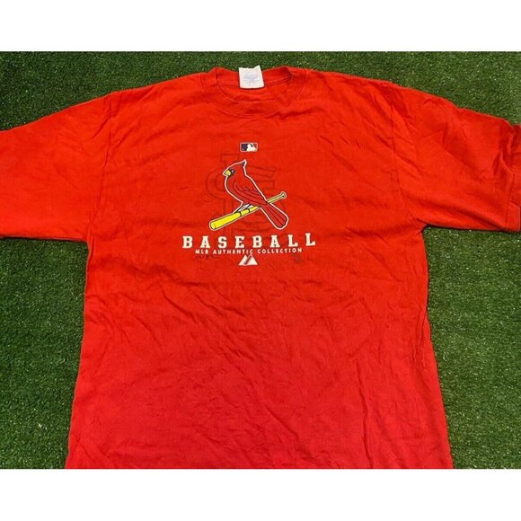 Vintage St Louis Cardinals shirt mens medium Majestic Y2K retro red unisex A1 - Picture 3 of 9